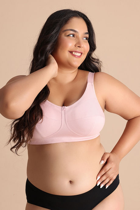 Zivame True Curv Double Layered Non Wired Full Coverage Super Support Bra - Silver Pink — image 2